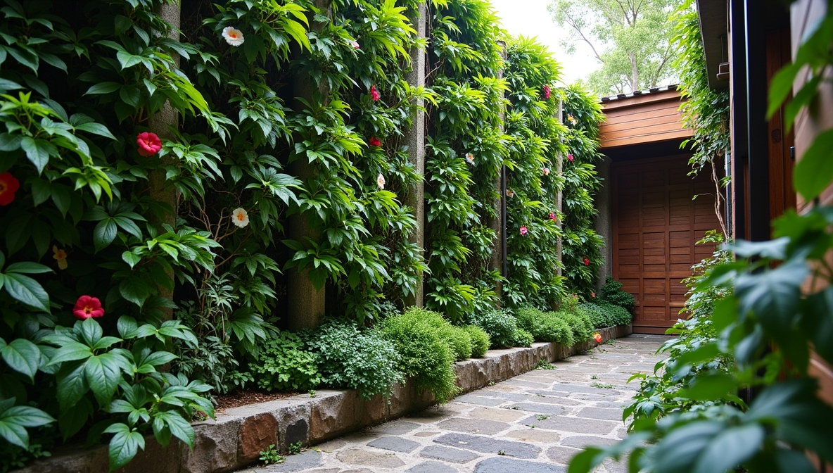 Commercial vertical garden installation